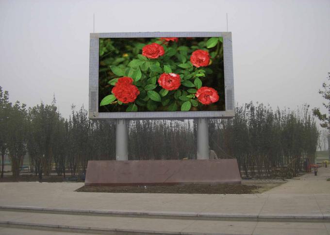 방진 옥외 광고 발광 다이오드 표시, 조정 LED 스크린 화소 피치 6 폴란드 서 있는 유형