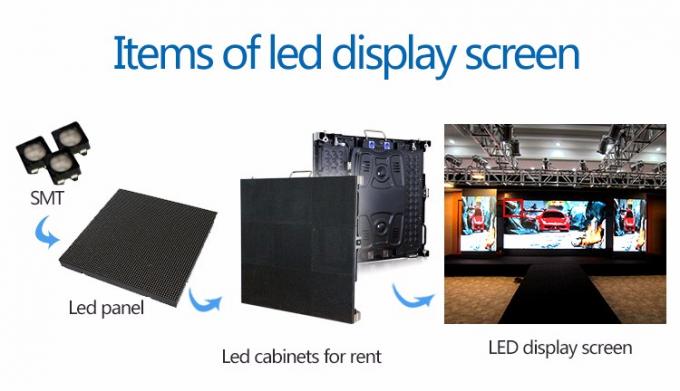 AC 220V P3 LED 단말 표시 패널, 임대료를 위한 안쪽 LED 스크린 영상 벽