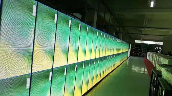구부려진 LED 단계 스크린 임대료, P4.81 실내 발광 다이오드 표시 스크린 500*1000mm 크기