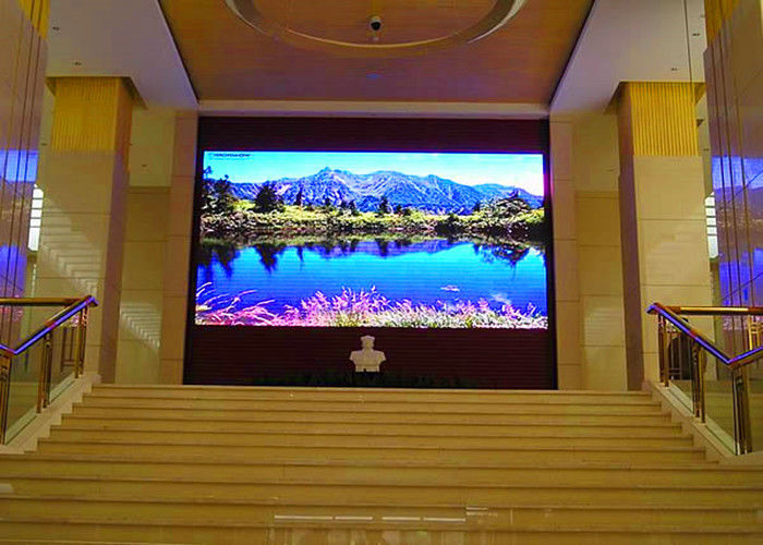 중국 P3 실내 HD LED 영상 벽 회의실 발광 다이오드 표시 AC 110/220v 높은 광도 공장