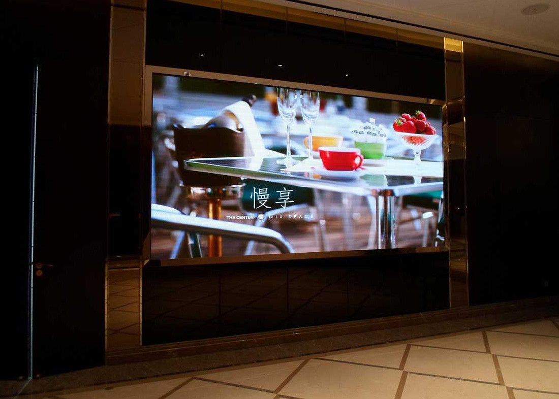 홀/호텔 실내 LED 영상 벽, P2.5 가득 차있는 HD 발광 다이오드 표시 IP30 넓은 보기 천사 협력 업체