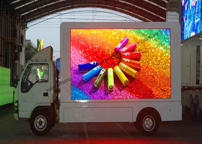 중국 옥외 광고 P6 LED 트럭 전시 고해상 6000nits 광도 공장