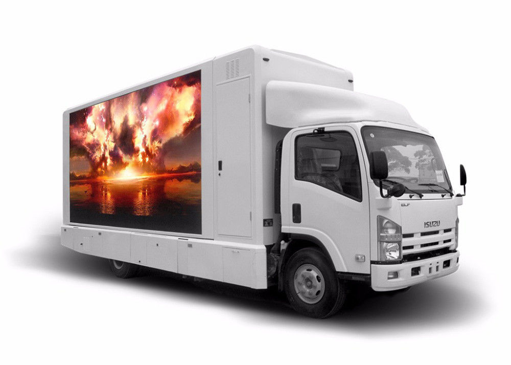 차에 의하여 거치되는 이동할 수 있는 발광 다이오드 표시 스크린, 광고를 위한 트럭 텔레비젼 스크린